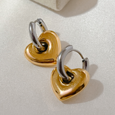 Dual Heart Earrings